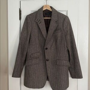 Talbots Brown Herringbone Jacket